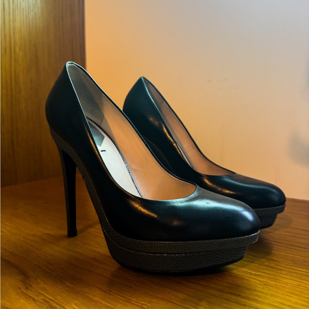 Fendi Black Platform Heels